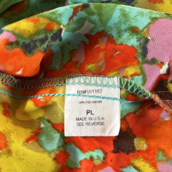 Chacha vente PL, multi color, polyester, top, good condition - Picture 3 of 3